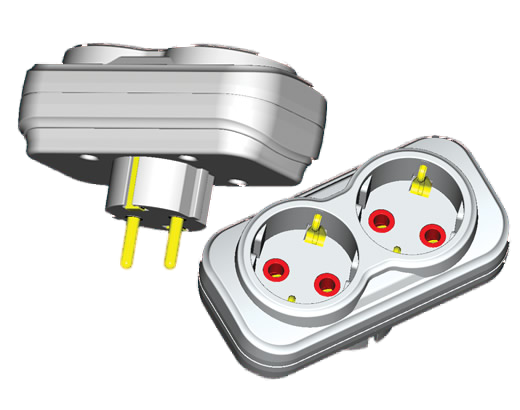 Adaptor Shuko i Tokëzuar